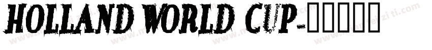 Holland World cup字体转换